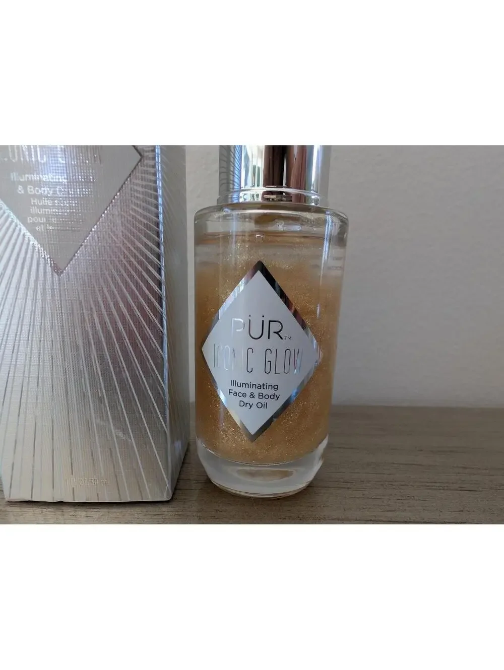 PUR Minerals Iconic Glow Shimmer Dry Oil Face & Body Illuminating 1oz/30ml NIB